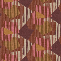 Printed Half Panama KASEJO Brown / Pink